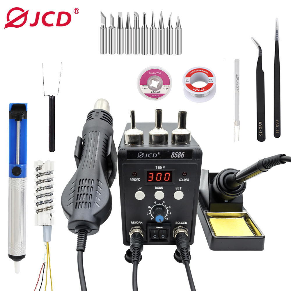 JCD 750W 8586 2 In 1 Digital E - 2 In 1 Soldering Rework Station 750W 评论和价格